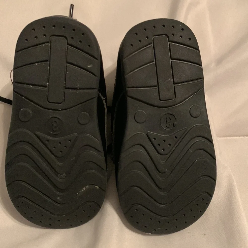 NWOT Black Oxford Dress Toddler Shoes with Smooth Finish Size 3T